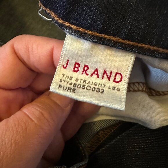 J Brand Womens Dark Wash Straight Leg Jeans Size 29 Classic Denim USA-Made - Picture 7 of 10